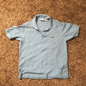 Lacoste light blue polo